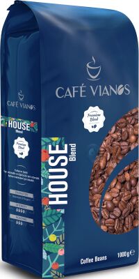 Cafe Vianos House Blend Coffee Beans - 1